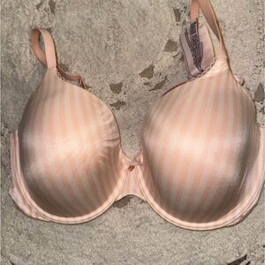 Victoria’s Secret Striped Peach Bra